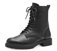 Tamaris Damen Schnürstiefel 25218 Leder Schwarz Größe 37