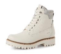 Winterboots TAMARIS, Damen, Gr. 40, sanftes weiß, Leder, unifarben, Schuhe Winterboots (68554764-40) sanftes weiß