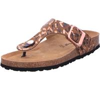 Damen-Pantolette COGNAC/LEOPARD - Gr. - 43