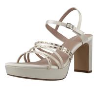 Tamaris Damen Sandalette 28307-46 mit Blockabsatz Weiß Größe 41 EU