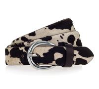 Tamaris 30mm Fur Leather Belt W85 Black - White