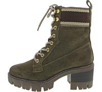 Tamaris Damen Elegante Stiefelette 1-25232-27 Grün 722 Olive Leder mit TOUCH-IT, Groesse:38 EU
