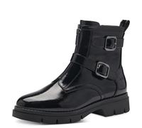 Tamaris 40mm 2 Schnallen Stieflette für Damen, schwarz, Größe 38 EU