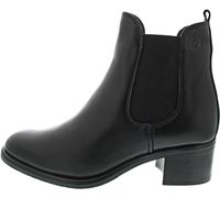 Tamaris Damen Chelsea Boots Leder Blockabsatz; BLACK/schwarz; 41 EU