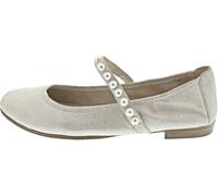 Tamaris Damen-Ballerina Silber-Weiß multicolor41