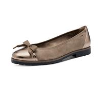 Tamaris Damen Klassische Ballerinas, Frauen Flats,TOUCHit-Fußbett,Slip-ons,klassisch elegant,Ballerinen,Pumps,Halbschuhe,Slipper,Grey,39 EU