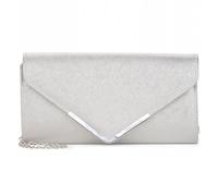 Tamaris Amalia Clutch Tasche 26 cm silberfarben