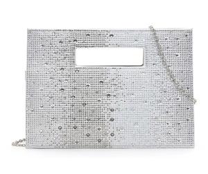 Tamaris Amalia Rhinestone Clutch Silver