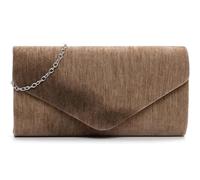 Clutch TAMARIS "Clutch TAS Amalia Pillow", Damen, Gr. B/H/T: 24,5cm x 13,5cm x 6,5cm 0, grau (taupe 900), Polyester, Taschen (65637858-0) taupe 900