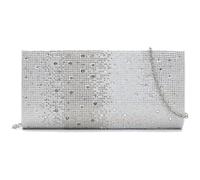 Tamaris Amalia Rhinestone Damen Clutch Bag aus Polyester in Silber mit Strasssteinen. silber