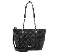 TAMARIS Damen Shopper 'Anastasia Summer' hellgrau / schwarz, Größe One Size Hellgrau / Schwarz
