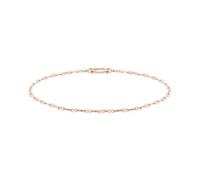 Tamaris Anklet - Elegantes Fußkettchen aus poliertem Edelstahl - IP Roségold - Lip Chain verstellbar bis 25 cm - wasserfest & hautfreundlich