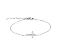 Tamaris Bracelet - Elegantes Armband aus poliertem Edelstahl - Silber - Ankerkette verstellbar bis 21 cm - wasserfest & hautfreundlich