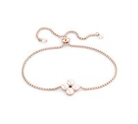 Tamaris Armband für Damen aus Edelstahl, Frauen Armschmuck größenverstellbar mit Zugbandverschluss und wasserfest