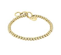 Tamaris Armband für Damen aus Edelstahl, Frauen Armschmuck größenverstellbar und wasserfest im Steel Ball Look