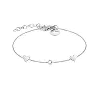Tamaris Armband für Damen aus Edelstahl mit Herz-Detail, tolles, romantisches Geschenk