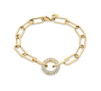 Tamaris Armband TJ-0676-B-21 Damen Edelstahl IP-Gold 21 cm mit Glasstein kristallweiß