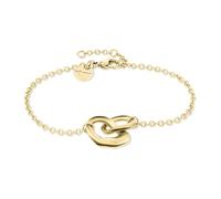 Tamaris Armband TJ-0619-B-21 Organic Shapes Edelstahl IP Gold Damen 21 cm
