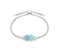 Tamaris Bracelet - Elegantes Armband aus poliertem Edelstahl - Silber - Erbskette verstellbar bis 21 cm - wasserfest & hautfreundlich