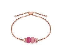 Tamaris Bracelet - Elegantes Armband aus poliertem Edelstahl - IP Roségold - Erbskette verstellbar bis 21 cm - wasserfest & hautfreundlich