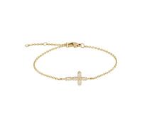 Tamaris Bracelet - Elegantes Armband aus poliertem Edelstahl - IP Gold - Ankerkette verstellbar bis 21 cm - wasserfest & hautfreundlich