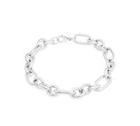 Tamaris Bracelet - Elegantes Armband aus poliertem Edelstahl - Silber - Gliederkette verstellbar bis 21 cm - wasserfest & hautfreundlich