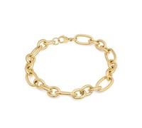 Tamaris Bracelet - Elegantes Armband aus poliertem Edelstahl - IP Gold - Gliederkette verstellbar bis 21 cm - wasserfest & hautfreundlich
