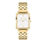 Tamaris Damenuhr mit eckigem Gehäuse & Edelstahlband oder Lederband - Schlichte Armbanduhr für Damen in Silber, Gold, Roségold, Schwarz, Blau, Grün, Lila UVM