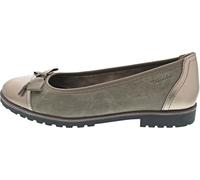 Tamaris Damen Klassische Ballerinas, Frauen Flats,TOUCHit-Fußbett,Ausgehschuhe,Abendschuhe,Slip-ons,klassisch elegant,Ballerinen,Grey,41 EU