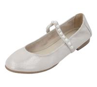 Tamaris Damen-Ballerina Silber-Weiß multicolor41