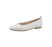 Tamaris Ballerina Damen Vegan Elegant weiß,EU 37
