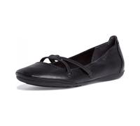 Ballerina TAMARIS "Caterina", Damen, Gr. 41 (7/7,5), schwarz, Lederimitat, Schuhe Ballerina, Flats, Festtagsmode, Slipper mit Gummizugriemchen, Topseller (895723-41)