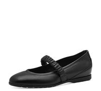 Tamaris Ballerina Gummizug für Damen, schwarz, Größe 37 EU