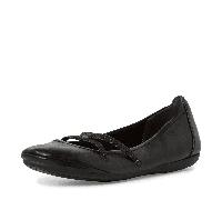 Tamaris Damen Klassische Ballerinas, Frauen Flats,Comfort Lining,TOUCHit-Fußbett,Slip-ons,klassisch elegant,Ballerinen,Black,41 EU