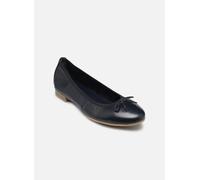 Tamaris Damen Ballerina Leder flach Blau Größe 40