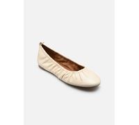 Tamaris Damen Ballerina Leder flach, weiß, 42 EU