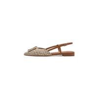 Tamaris Damen Sling Pump mit Blockabsatz, beige, 40 EU
