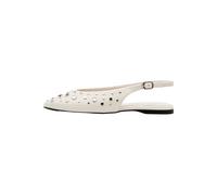 Ballerina TAMARIS "Tamaris Ballerinas Lederimitat", Damen, Gr. 39, weiß, Lederimitat, Schuhe Ballerina (19668310-39) weiß