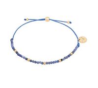 Armband TAMARIS "Schmuck Geschenk Edelstahl Armkette", gelbgoldfarben, blau, blau, Armbänder, Damen, 21cm, Edelstahl Nylon, Edelstahl, Nylon, Armband, mit Sodalith oder Granat (28147529-0) gelbgoldfar