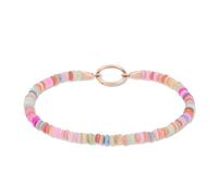 Tamaris Beads Charms Collection aus Edelstahl - Armbänder kombinierbar Charm-Sets & individualisierbare Geschenkidee - Roségold-Rosa