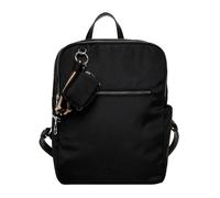 Rucksack TAMARIS "Rucksack TAS Maggie", Damen, Gr. B/H/T: 33cm x 34cm x 14cm, schwarz (schwarz 100), Polyester, Rucksäcke Rucksack (55032500-0) schwarz 100