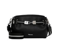 Umhängetasche TAMARIS "Umhängetasche TAS Kirima", Damen, Gr. B/H/T: 22cm x 17cm x 8,5cm 0, schwarz (schwarz 100), Polyurethan, Taschen Umhängetasche (60277918-0) schwarz 100