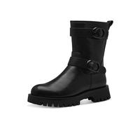 Tamaris Damen Stiefelette Vegan; BLACK/STRUCTURE, EU 38
