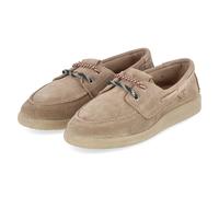 Tamaris Bootsschuhe - Gr. 37 - Beige - Rauleder