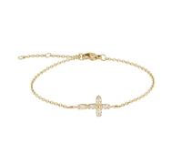 Tamaris Bracelet - Elegantes Armband aus poliertem Edelstahl - IP Gold - Ankerkette verstellbar bis 21 cm - wasserfest & hautfreundlich