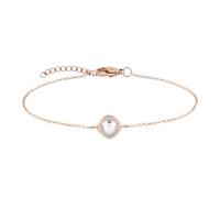 Tamaris Bracelet - Elegantes Armband aus poliertem Edelstahl - IP Roségold - Ankerkette verstellbar bis 21 cm - wasserfest & hautfreundlich