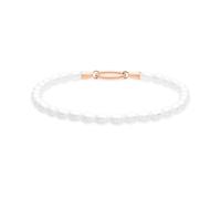 Tamaris Bracelet - Elegantes Armband aus poliertem Edelstahl - IP Roségold - Glasperlenkette verstellbar bis 18 cm - wasserfest & hautfreundlich