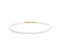 Tamaris Charms Collection aus Edelstahl für Damen- Perlen Fußkette - kombinierbar & individualisierbar mit den passenden Charm Sets