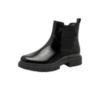 Tamaris Comfort Damen Chelsea Boots mit Reißverschluss Klassisch, Schwarz (Black Patent), 38 EU