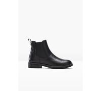 Chelseaboots TAMARIS, Damen, Gr. 39, schwarz, Elastischer Einsatz, Lederimitat, unifarben, Schuhe Chelseaboots, Stiefelette, Businessschuh mit beidseitigem Stretcheinsatz (87331535-39) schwarz